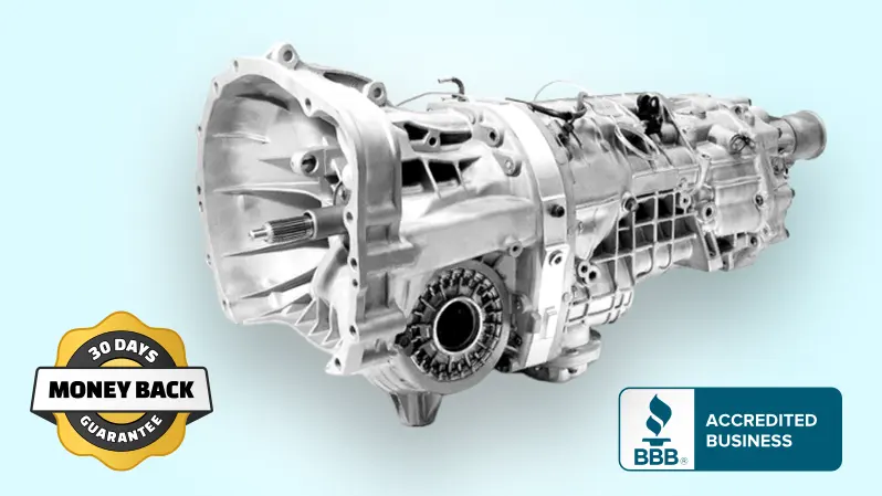 Premium used transmission with dyno test certification and 3-year warranty - complete with torque converter