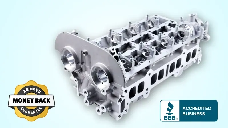 Premium used cylinder head assembly with warranty and BBB A+ accreditation - OEM quality with valvetrain components