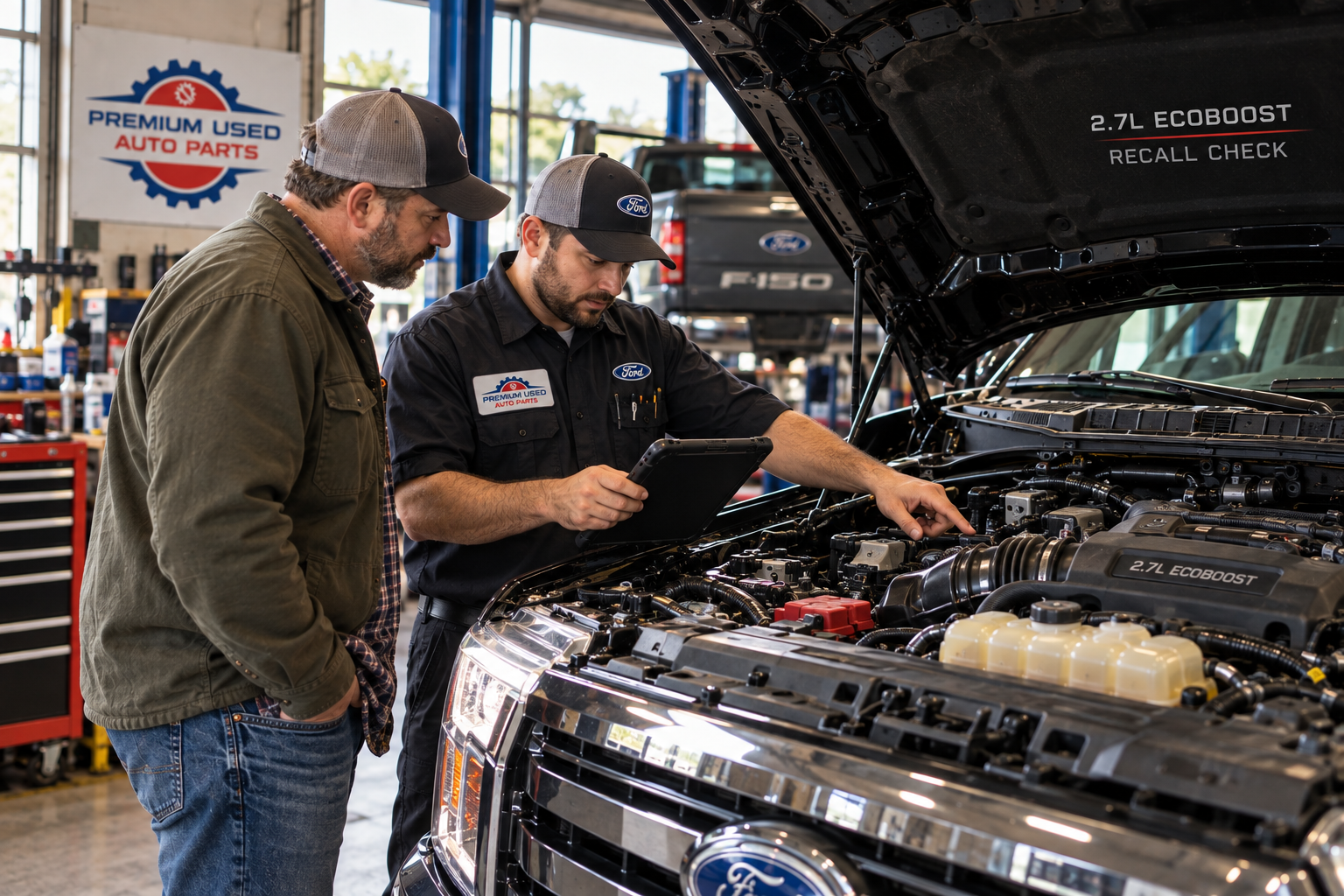 Ford F-150 2.7L EcoBoost engine recall and VIN inspection