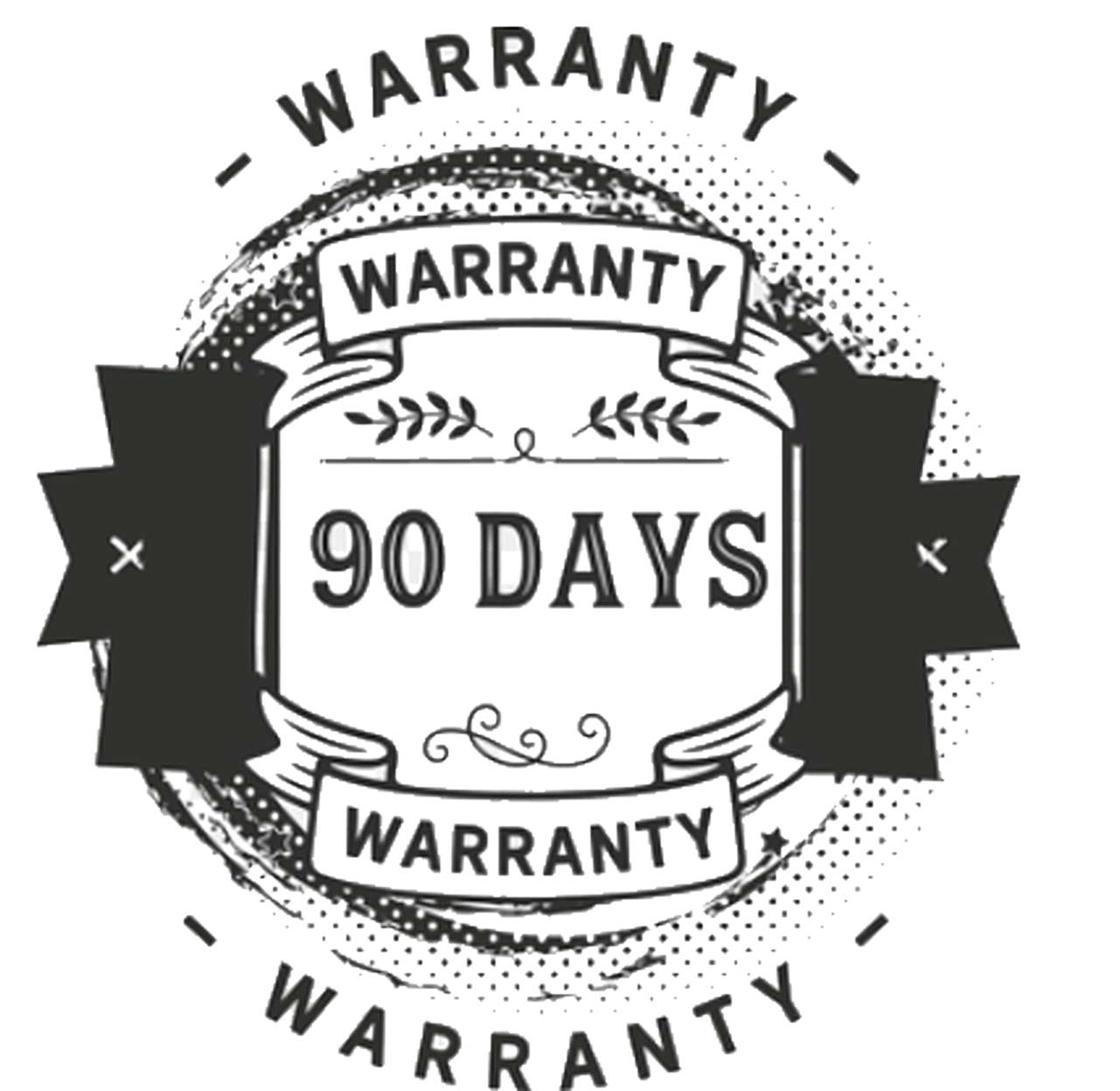 90 days warranty badge